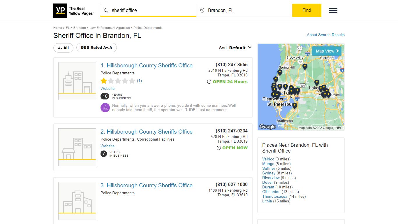 Sheriff Office in Brandon, FL with Reviews - YP.com - Yellow Pages